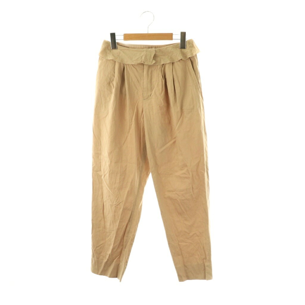 【中古】ヒューマンウーマン HUMAN WOMAN × T.yamai paris タックパンツ レース S ベージュ /SS ■OS ■GY59 レディース 【ベクトル 古着..