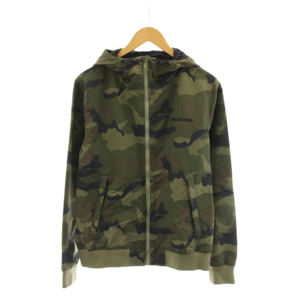 コロンビア Columbia ヒルガード パインズ フーディ Hilgard Pines Hoodie ジャケット カモフラ 迷彩柄 ナイロン M カーキ PM3941 /AN43 ■GY53 メンズ  260413