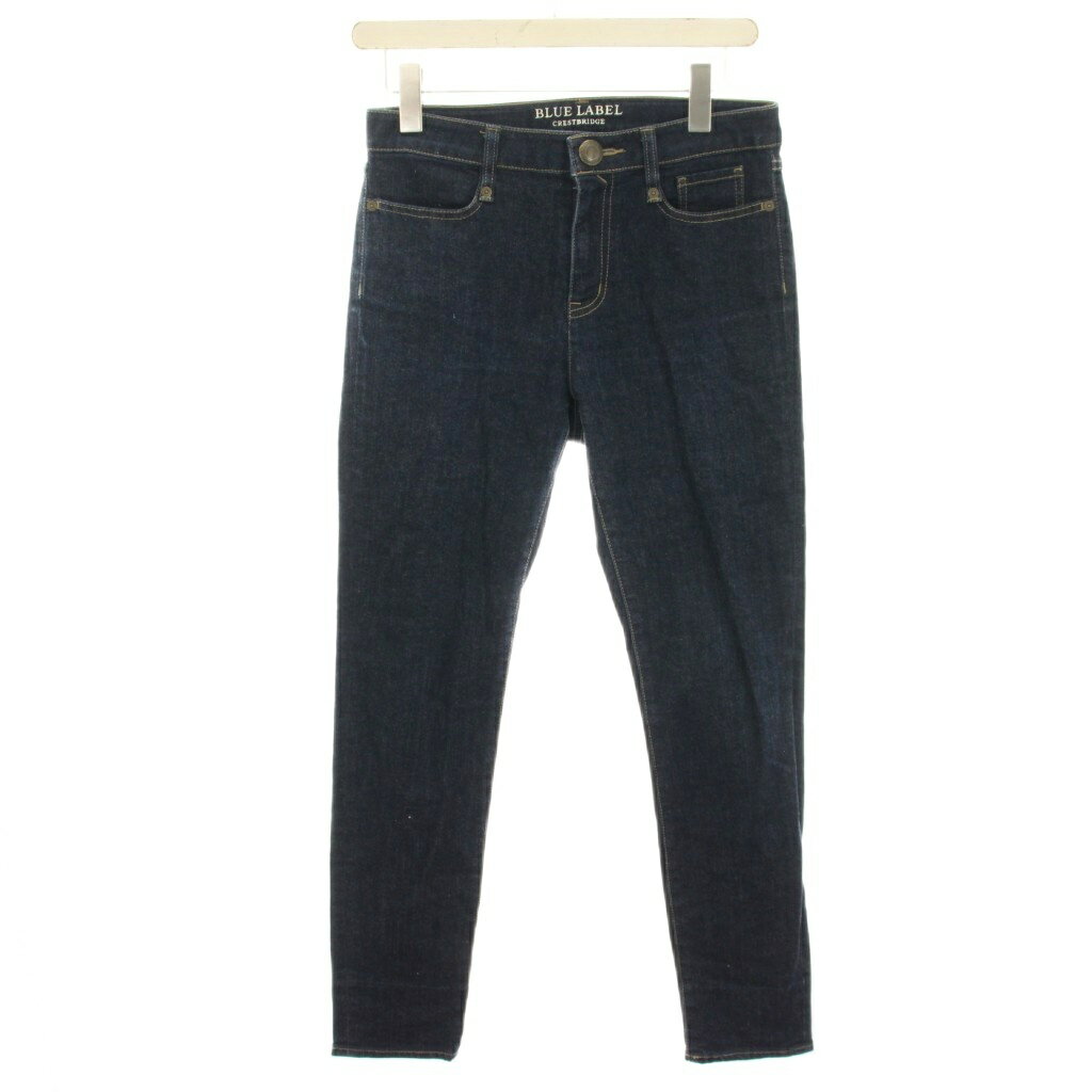 [중고]블루 라벨 크레스트 브릿지 BLUE LABEL CRESTBRIDGE 데님 팬츠 청바지 스키니 슬림 40 인디고 55R48-734-29 /HN ■GY53 레이디스 [벡터 헌옷] 260415