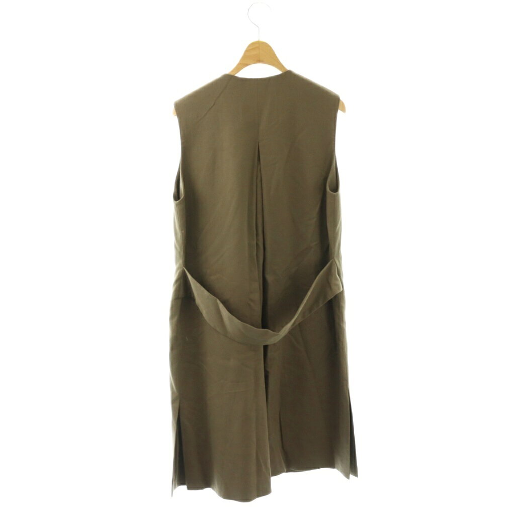 【中古】ミラオーウェン Mila Owen ジレ ジャケット 上着 麻 リネン S カーキ グリーン ノースリーブ Vネック ポケット付き /OK ■OS ■GY49 レディース 【ベクトル 古着】 260403 auc-vector-20842851 ブランド古着の買取販売ベクトル サンプル画像2