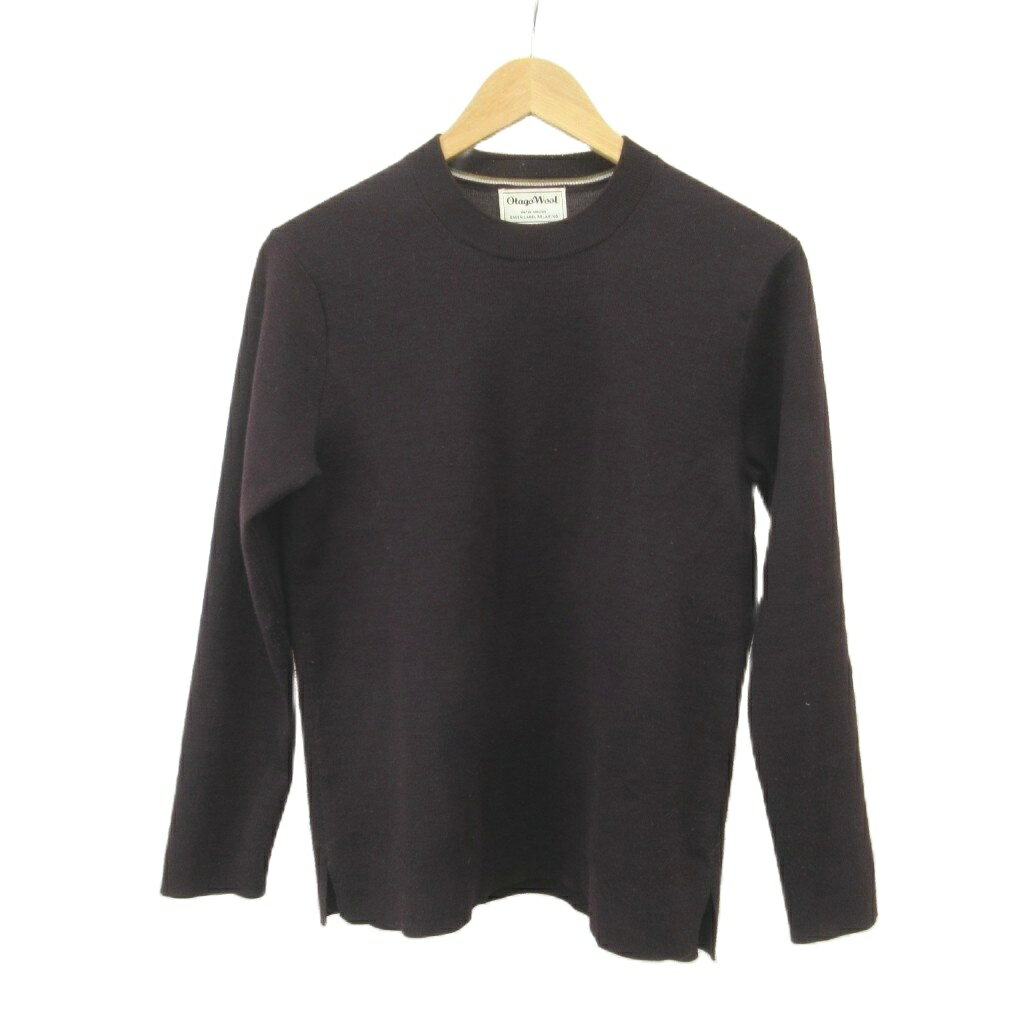 【中古】ユナイテッドアローズ UNITED ARROWS ユナイテッドアローズ グリーンレーベル リラクシング UNITED ARROWS green label relaxing セーター ウール S 紫 パープル クルーネック 長袖 裾スリット /KV ■GY99 レディース 【ベクトル 古着】 260409