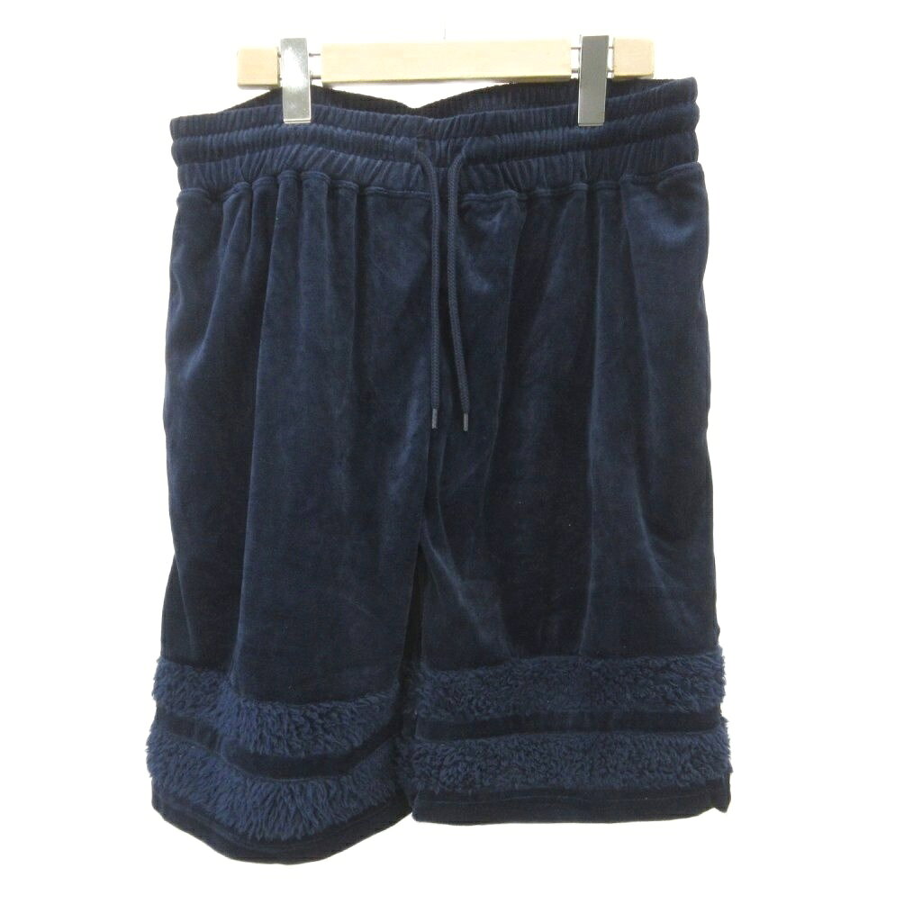 【中古】ナノユニバース nano universe ナノ・ベース nano BASE ショートパンツ L 紺 ネイビー ショート丈 ベロアドローストリング 裾起毛ライン /KV ■GY99 レディース 【ベクトル 古着】 260409 auc-vector-20865632 ブランド古着の買取販売ベクトル パッケージ画像
