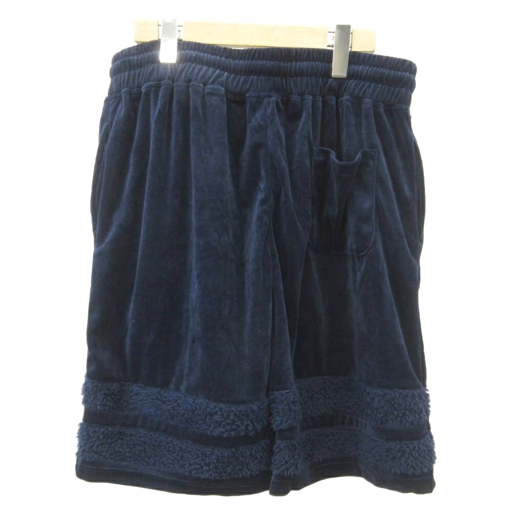 【中古】ナノユニバース nano universe ナノ・ベース nano BASE ショートパンツ L 紺 ネイビー ショート丈 ベロアドローストリング 裾起毛ライン /KV ■GY99 レディース 【ベクトル 古着】 260409 auc-vector-20865632 ブランド古着の買取販売ベクトル サンプル画像2