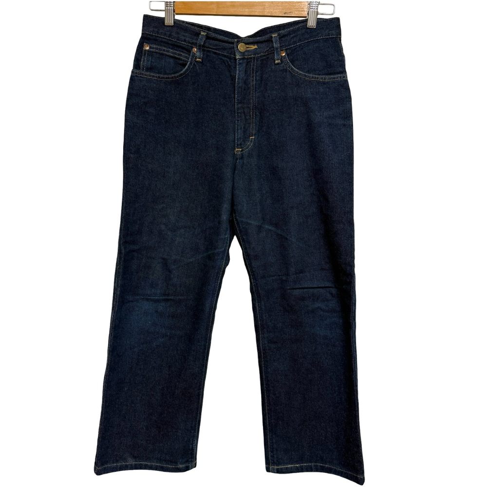 【中古】リー LEE ミスリー ライダース デニムパンツ ジーンズ 日本製 31インチ 鉄紺 ダークネイビー 8141 /MZ ■GY99 レディース 【ベクトル 古着】 260407