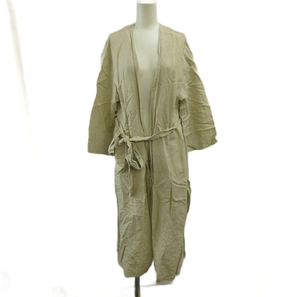 【中古】ミラオーウェン Mila Owen カーディガン 麻 リネン 長袖 ロング ベルト付き 0 ベージュ /XZ ■ECB002 レディース 【ベクトル 古着】 260328 auc-vector-20831482 ブランド古着の買取販売ベクトル パッケージ画像