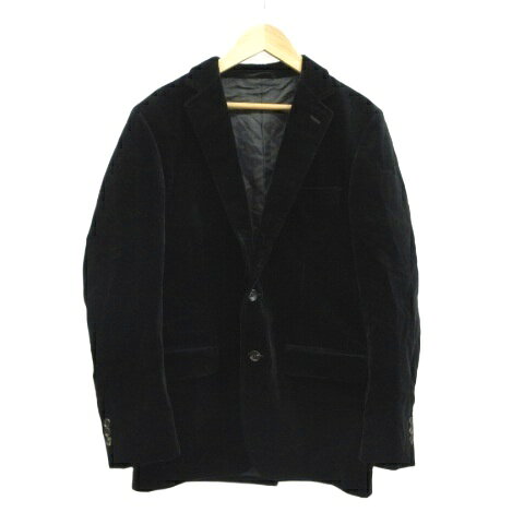 【中古】ユナイテッドアローズ UNITED ARROWS ジャケット テーラードジャケット 上着 46 黒 ブラック 長袖 ノッチドラペル 2つボタン /KK ■ECB002 メンズ 【ベクトル 古着】 260330