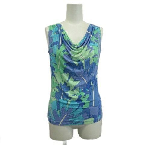☆194 EMILIO PUCCI ノースリーブ カットソー タンクトップ 2枚 EMILIO PUCCI Spring Summer 2007 Leaf Print Tank Top | eBay