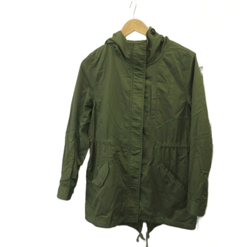 Other Jackets Jumpers - 【中古】ナチュラルビューティーベーシック NATURAL BEAUTY BASIC マウンテンパーカー ミリタリー アウター フード ジップアップ L カーキ /XZ ■GY99 レディース 【ベクトル 古着】 260329