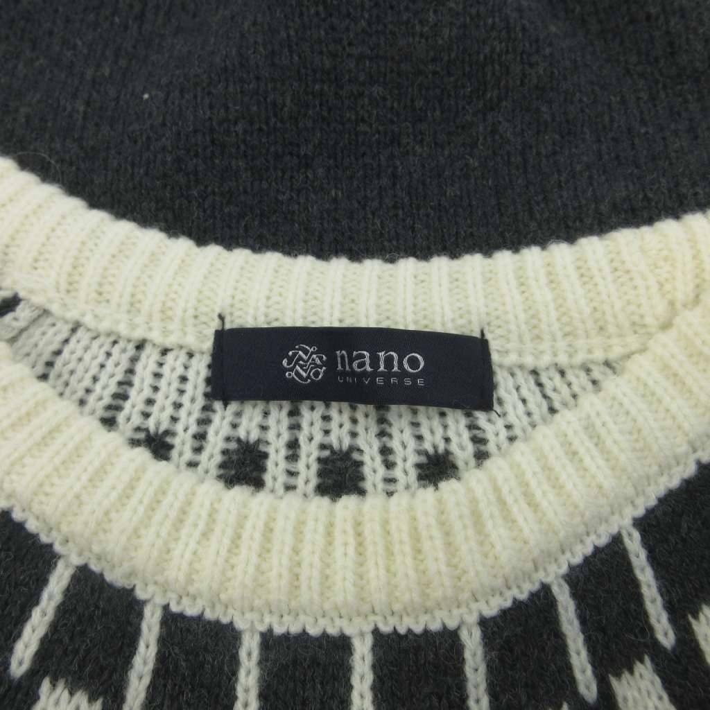【中古】ナノユニバース nano universe ニット セーター ウール M マルチカラー 幾何学模様 クルーネック 長袖 ラグランスリーブ /KT ■ECC003 レディース 【ベクトル 古着】 260401 auc-vector-20840359 ブランド古着の買取販売ベクトル サンプル画像3
