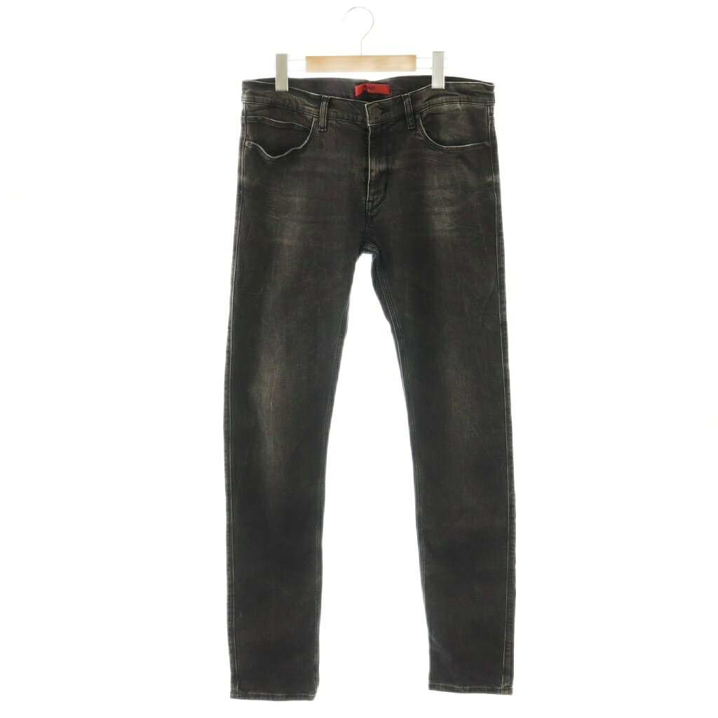 [중고] 휴고 보스 HUGO BOSS 데님 팬츠 청바지 스트레치 블랙 / MY ■OS ■ ECC003 여성 [벡터 헌옷] 260404