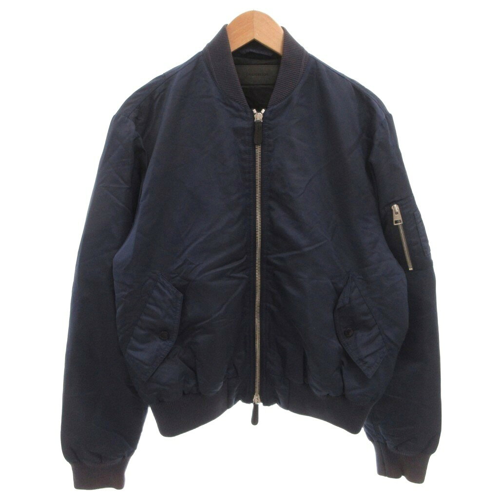 Other - 【中古】ジェイダブリューアンダーソン JWアンダーソン J.W.ANDERSON MA-1 ボンバージャケット ブルゾン ミリタリー 50 紺 ネイビー /FF ■GY62 メンズ 【ベクトル 古着】 260406