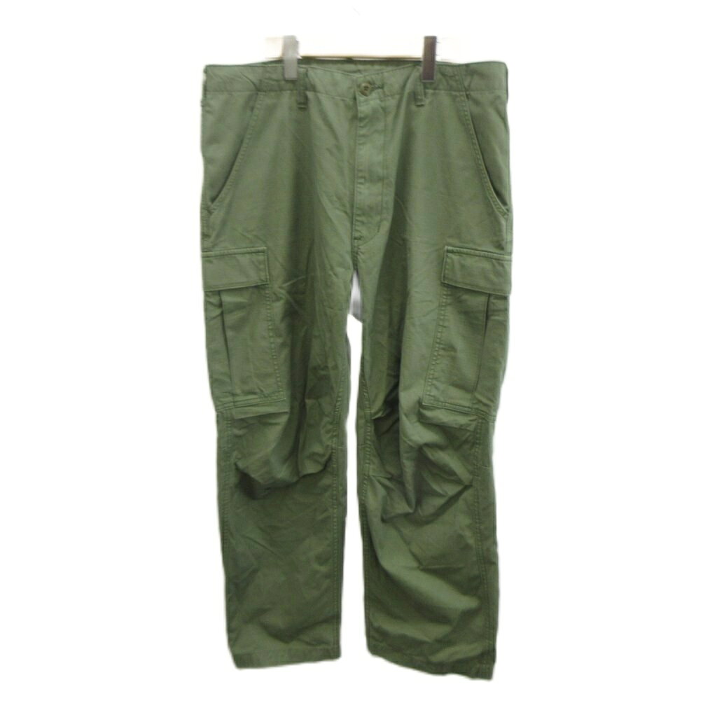 【中古】エドウィン EDWIN パンツ カーゴパンツ XL カーキ 無地 長ズボン /KK ■ECB003 メンズ 【ベクトル 古着】 260406