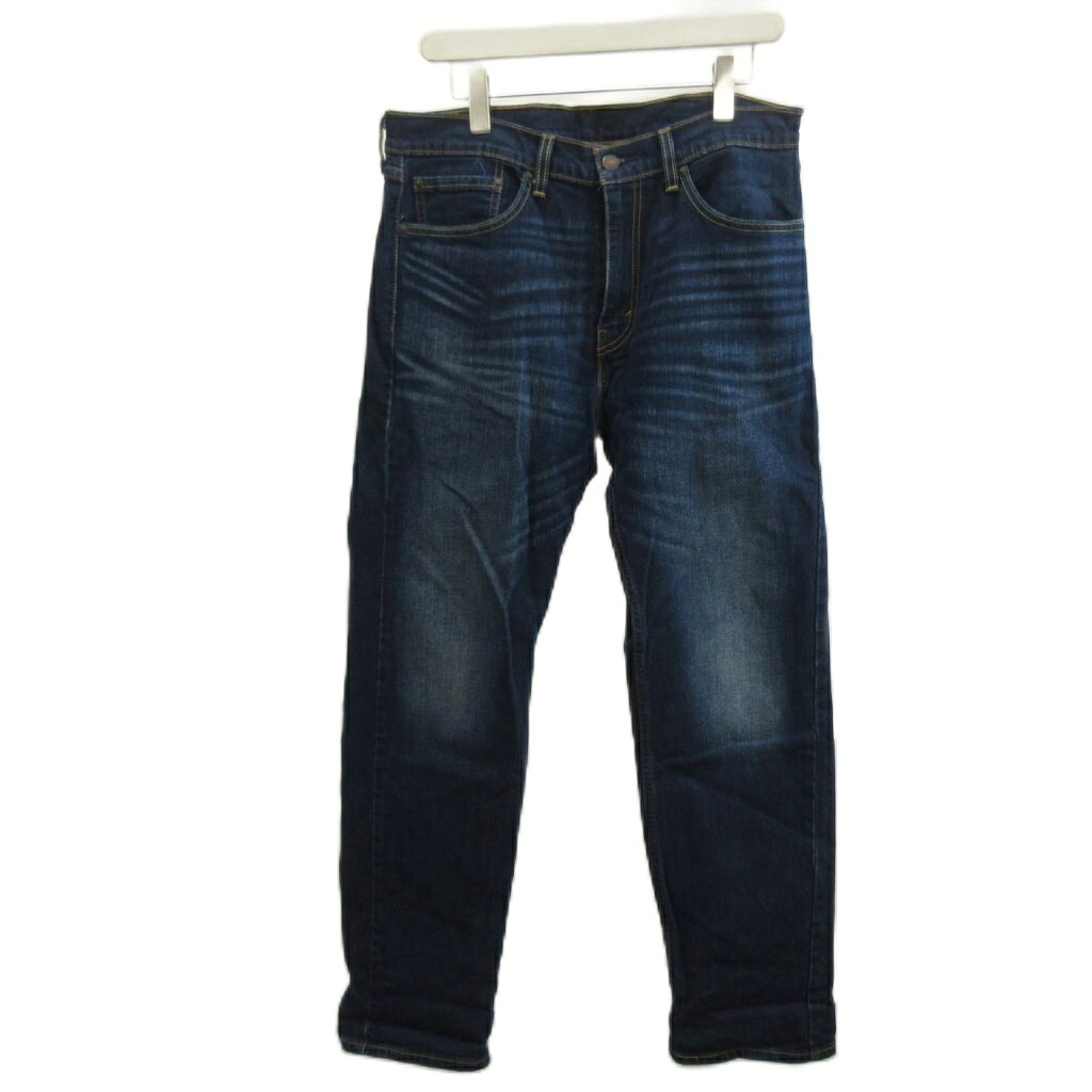 [중고] 리바이스 Levi's 데님 팬츠 청바지 레귤러 스트레이트 W33 L32 인디고 감색 네이비/XZ ■GY99 맨즈 [벡터 헌옷] 260406