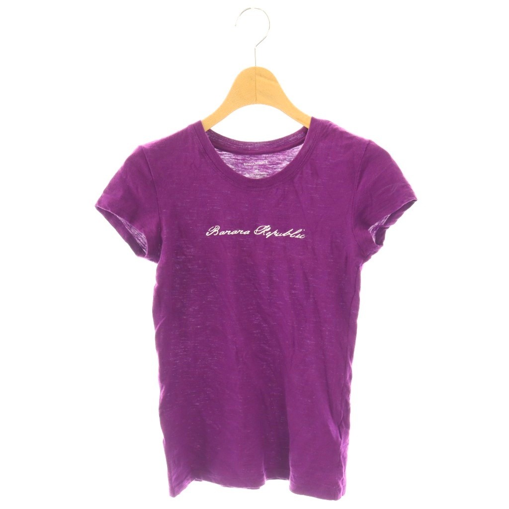 樂天商城 - 【中古】バナナリパブリック BANANA REPUBLIC Tシャツ カットソー 半袖 コットン XS 紫 /NR ■GY59 レディース 【ベクトル 古着】 260408