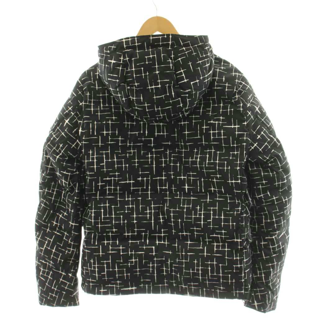 【中古】ナノユニバース nano universe ダウンジャケット 上着 XL 黒 ブラック 総柄 長袖 フード付き /GP ■ECB003 メンズ 【ベクトル 古着】 260403 auc-vector-20842286 ブランド古着の買取販売ベクトル サンプル画像2