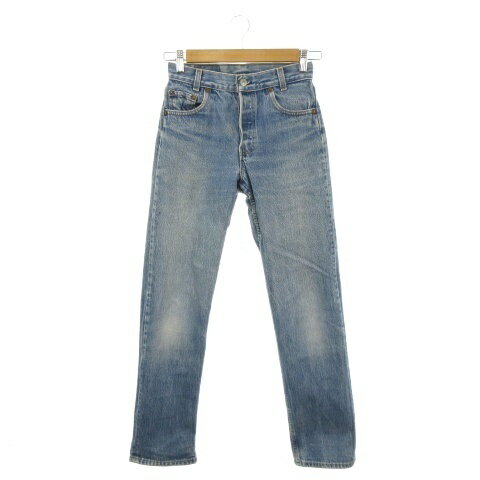 [중고] 리바이스 Levi's 701-0115 데님 팬츠 청바지 슬림 스트레이트 버튼 플라이 W26 블루 블루 / AH26 ■ ECD003 여성 [벡터 헌옷] 260409