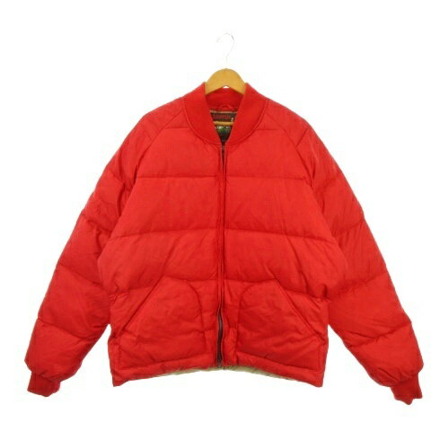 【中古】エドウィン EDWIN OUTDOOR CLOTHING ダウンジャケット 上着 L 赤 レッド ジップアップ 長袖 /AH45 ■ECD003 メンズ 【ベクトル 古着】 260410