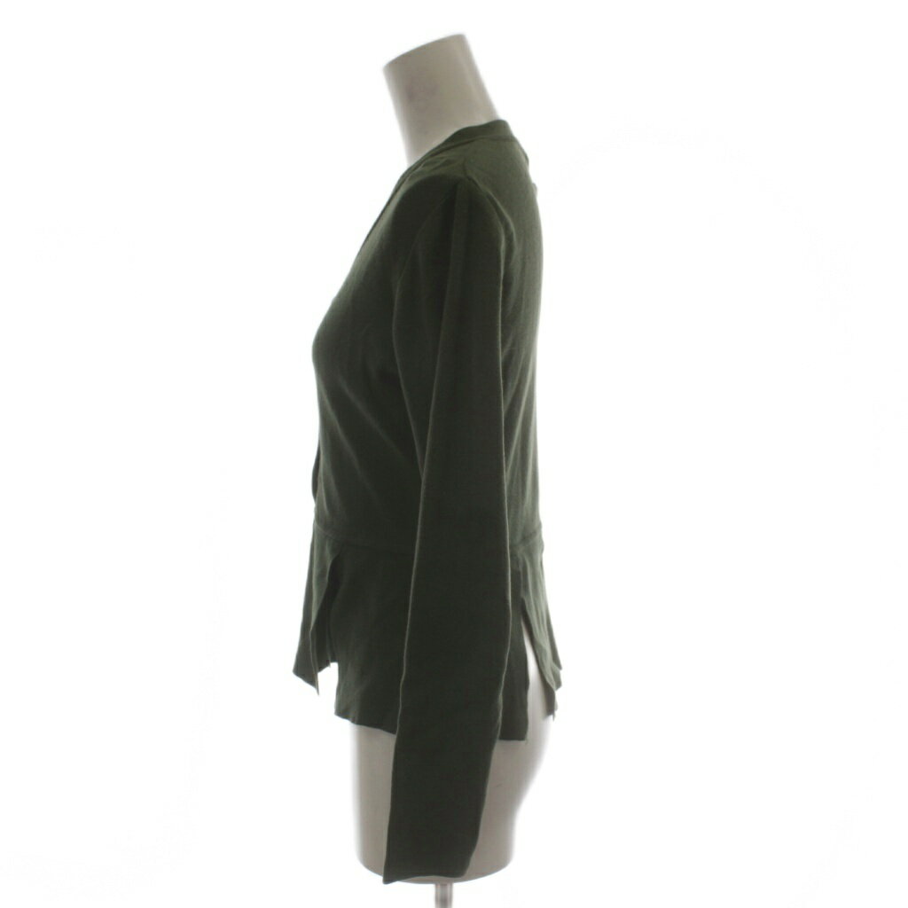 【中古】ジャンポールゴルチエ ファム Jean Paul GAULTIER FEMME カーディガン 40 緑 グリーン ペプラム 切り込み 570-5.CKR.YG.SM.1024 /GG ■ECD003 レディース 【ベクトル 古着】 260406