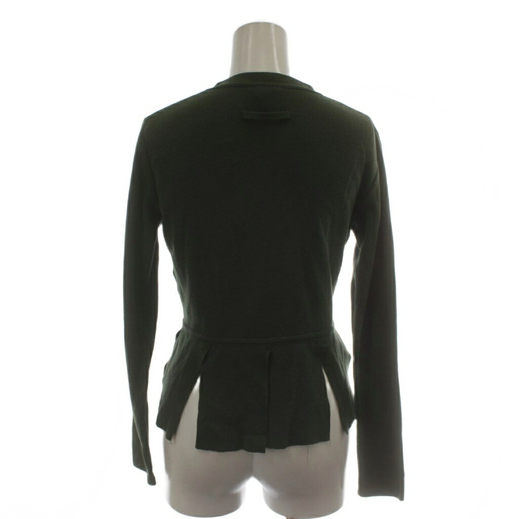 【中古】ジャンポールゴルチエ ファム Jean Paul GAULTIER FEMME カーディガン 40 緑 グリーン ペプラム 切り込み 570-5.CKR.YG.SM.1024 /GG ■ECD003 レディース 【ベクトル 古着】 260406