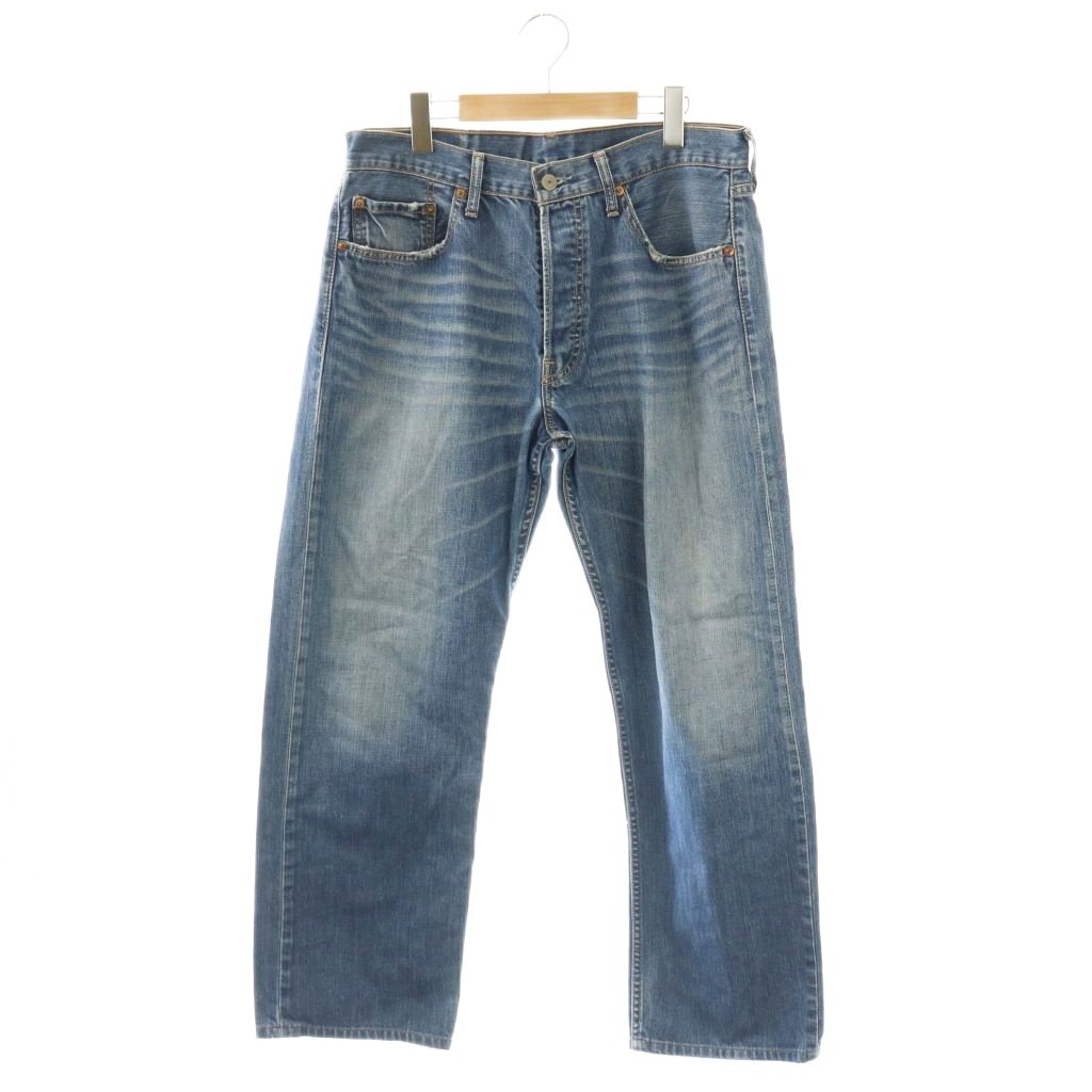 [중고] 리바이스 Levi 's 데님 팬츠 청바지 와이드 테이퍼드 버기 버튼 플라이 W34 L32 블루 / ES ■OS ■ ECD003 남성 [벡터 헌옷] 260406