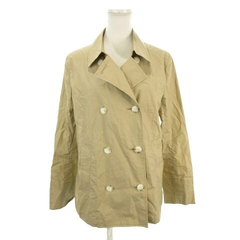 Other Jackets Jumpers - 【中古】23区 オンワード樫山 ジャケット 薄手 38 ベージュ ダブルブレスト 長袖 襟付き /AH22 ■GY49 レディース 【ベクトル 古着】 260414