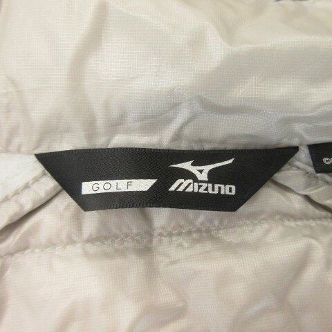 【中古】ミズノ MIZUNO GOLF ダウンジャケット ゴルフ L 白 ホワイト グレー 長袖 ...