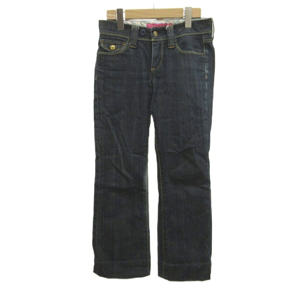 [Used] UNIQLO Denim Pants Jeans, Waist 23 inches, Blue Indigo Blue, Plain /YU Women's [Vector Used Clothing] 260423