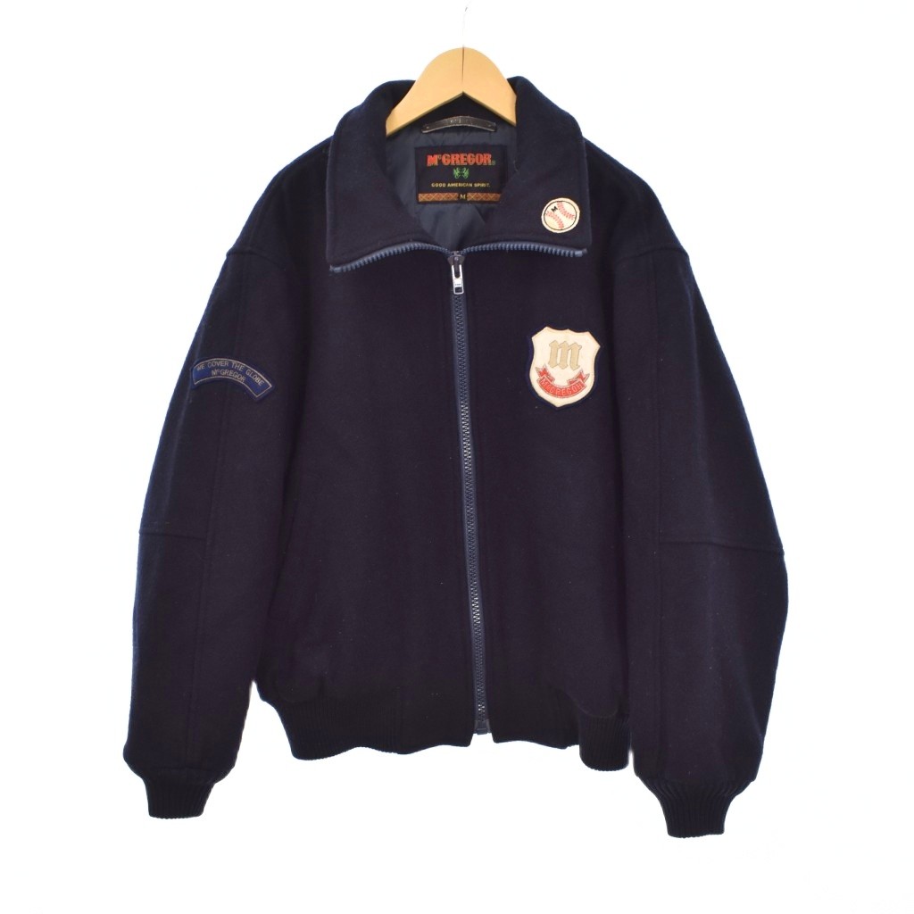 乐天商城 - 【中古】マックレガー マクレガー McGREGOR スタジャン ブルゾン M 紺 ネイビー ■ECC004 メンズ 【ベクトル 古着】 260425