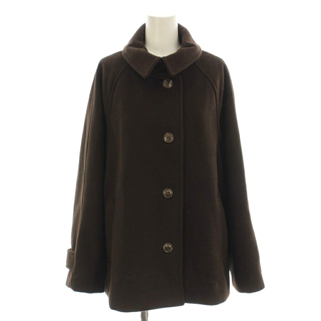 【中古】ナチュラルビューティーベーシック NATURAL BEAUTY BASIC ステンカラーコート M 茶色 ブラウン 無地 長袖 /LP ■ECC004 レディース 【ベクトル 古着】 260422
