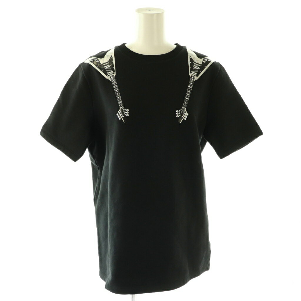 【中古】アクネ ストゥディオズ Acne Studios スウェット 半袖 スタッズ XS ブラック マルチカラー /DO ■ECC004 メンズ 【ベクトル 古着】 260423