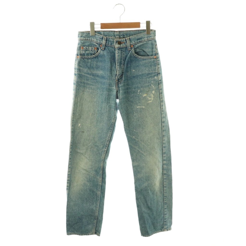 [Used] Levi's Denim Jeans, Straight Leg, Zipper Fly, W29 L36, Light Blue /DO ■ECC004 Women's [Vector Used Clothing] 260423