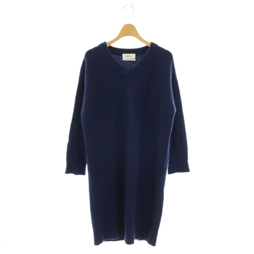 【中古】ミラオーウェン Mila Owen ワンピース ニット 長袖 膝丈 F 紺 /NR ■ECB004 レディース 【ベクトル 古着】 260423 auc-vector-20888204 ブランド古着の買取販売ベクトル パッケージ画像