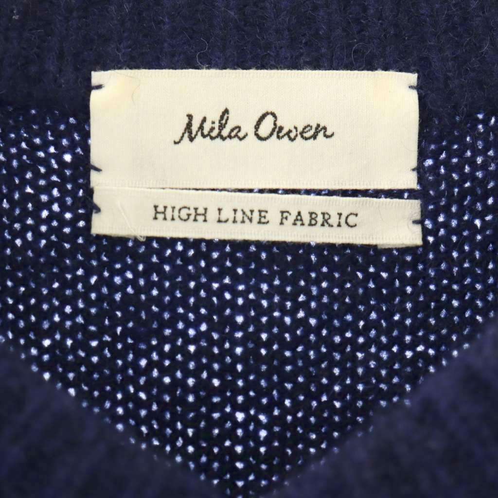 【中古】ミラオーウェン Mila Owen ワンピース ニット 長袖 膝丈 F 紺 /NR ■ECB004 レディース 【ベクトル 古着】 260423 auc-vector-20888204 ブランド古着の買取販売ベクトル サンプル画像3