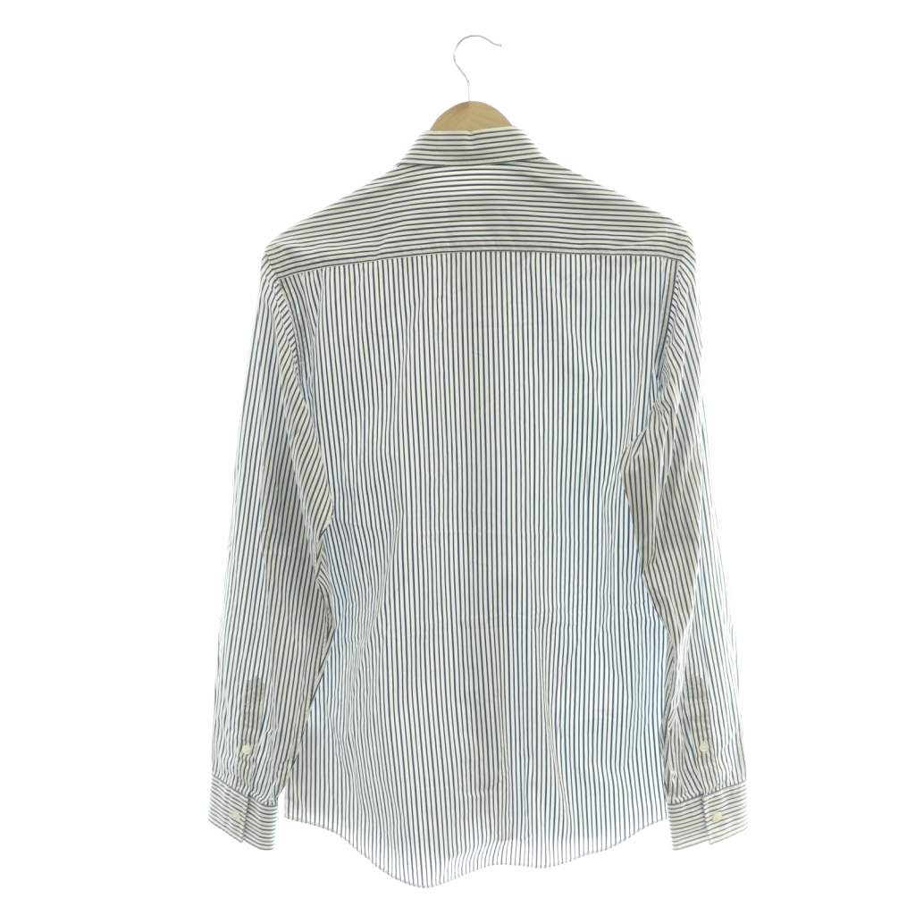 【中古】サルヴァトーレフェラガモ Salvatore Ferragamo シャツ 長袖 ストライプ ...