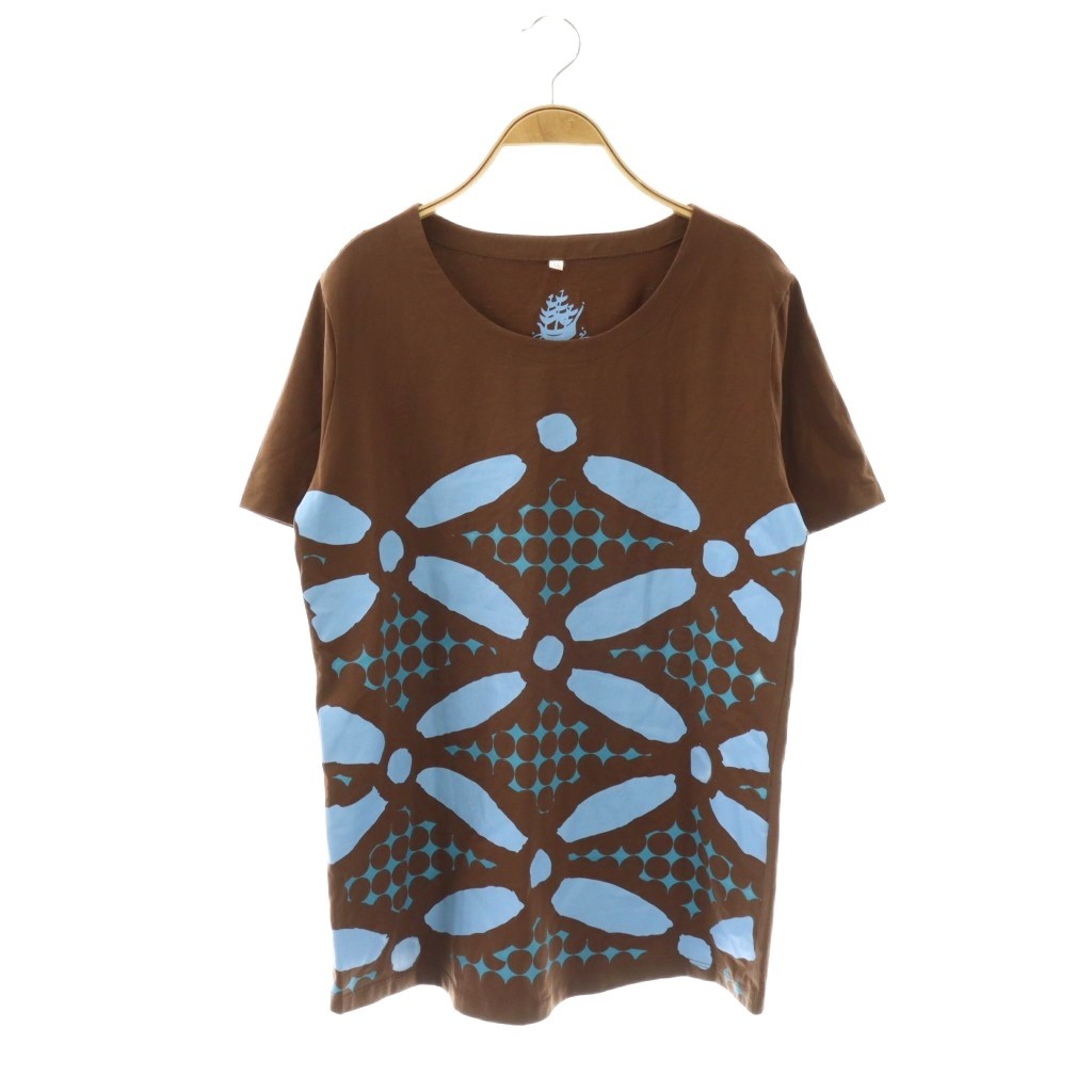 樂天商城 - 【中古】クロフネ KROFUNE Tシャツ プリント 半袖 XL 茶色 /HS ■ECC004 レディース 【ベクトル 古着】 260501