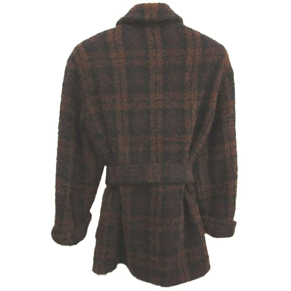 ブランド古着の買取販売ベクトルの【中古】アクアスキュータム AQUASCUTUM コート ウール M 茶 ブラウン チェック柄 長袖 ベルト付き /NP ■ECD004 レディース 【ベクトル 古着】 260511｜アングル2