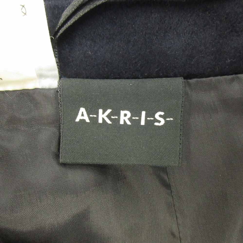 ブランド古着の買取販売ベクトルの【中古】アクリス AKRIS スカート カシミヤ F 紺 ネイビー タイト ひざ丈 /RN ■ECA005 レディース 【ベクトル 古着】 260508｜アングル3