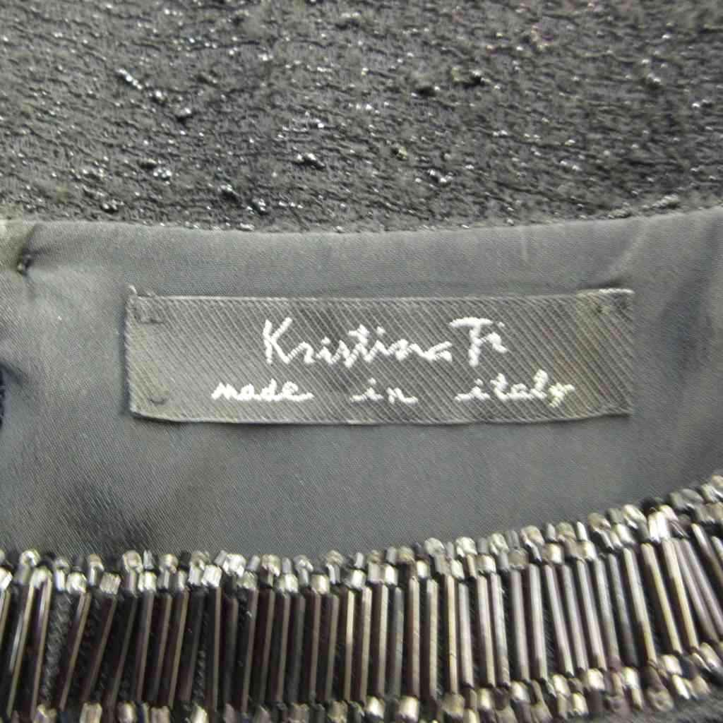 ブランド古着の買取販売ベクトルの【中古】クリスティーナティ Kristina TI オールインワン 黒 ブラック 半袖 ウエストシャーリング バルーンポケット /NP ■GY57 レディース 【ベクトル 古着】 260518｜アングル3