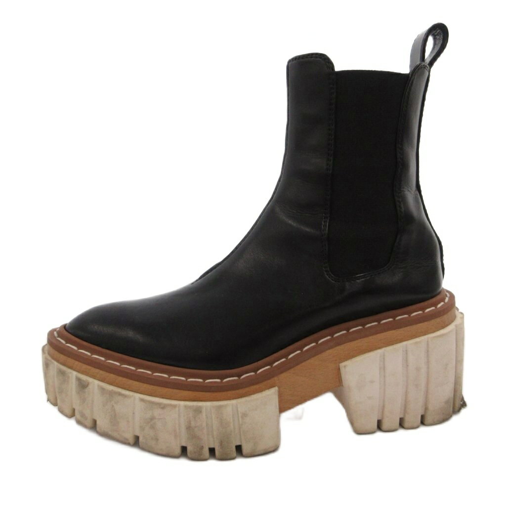 【中古】ステラマッカートニー STELLA McCARTNEY サイドゴアブーツ ショート ポイ...