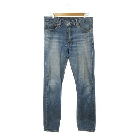 乐天商城 - 【中古】リーバイス Levi's 513 デニム ジーンズ W32 L32 青 ブルー 長ズボン ウォッシュ加工 ストレートシルエット /AH38 ■ECC005 メンズ 【ベクトル 古着】 260526
