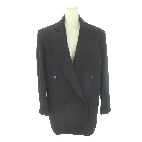キャサリンハムネットロンドン KATHARINE HAMNETT LONDON テーラードジャケット 上着 M 紺 ネイビー ダブルブレスト 長袖 ラペルカラー /AO19 ■ECB005 レディース  260528