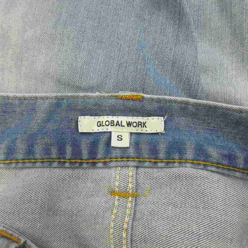 【中古】グローバルワーク GLOBAL WORK デニムパンツ ジーンズ S インディゴブルー ウォッシュ加工 ダメージ加工 長ズボン /SH ■ECB005 レディース 【ベクトル 古着】 260528 auc-vector-20997521 ブランド古着の買取販売ベクトル サンプル画像3