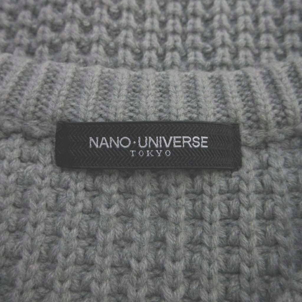 【中古】ナノユニバース nano universe ニット セーター ウール S グレー Vネック 長袖 ワッフル編み /NP ■ECB005 レディース 【ベクトル 古着】 260528 auc-vector-21005216 ブランド古着の買取販売ベクトル サンプル画像3