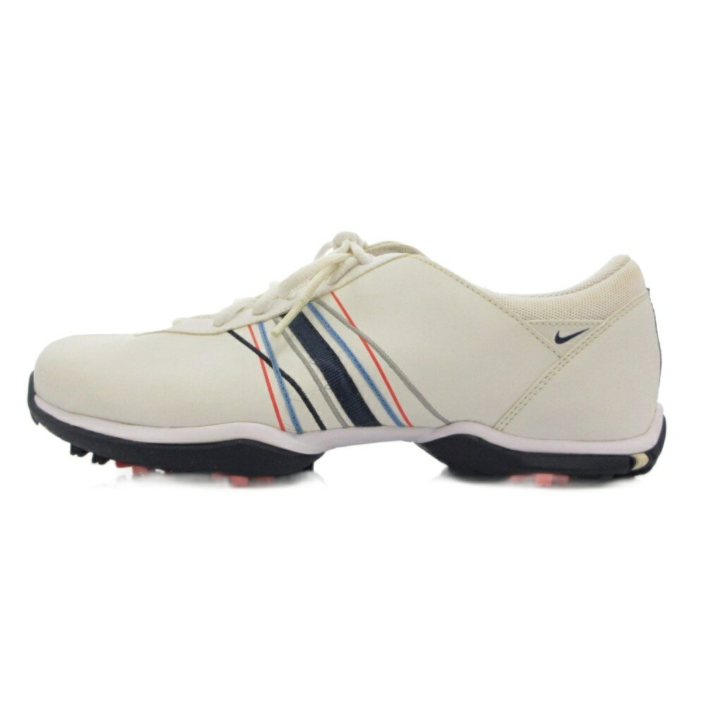 【中古】ナイキ NIKE ゴルフシューズ 靴 23.5 白 ホワイト スパイク 418356-164 /N...