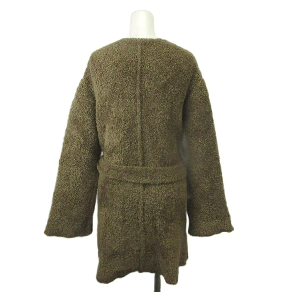 【中古】ミラオーウェン Mila Owen ロングファー見えニットガウン ウール 0 茶 ブラウン 無地 Vネック 長袖 /NP ■GY70 レディース 【ベクトル 古着】 260601 auc-vector-21003610 ブランド古着の買取販売ベクトル サンプル画像3