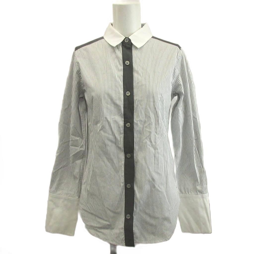 【中古】ドロシーズ DRWCYS シャツ ブラウス 1 グレー 白 ホワイト 黒 ブラック ストライプ柄 ラウンドカラー 長袖 /NP ■ECC001 レディース 【ベクトル 古着】 260602ブランドドロシーズ DRWCYS表記サイズ1実寸サイズ肩幅：35cm　身幅：39cm　着丈：69cm　袖丈：60cm　　素材綿色グレー 白 ホワイト 黒 ブラック状態袖部分に黒い汚れ、背面に薄い黄色いシミがございますが、その他に目立ったダメージはなく、問題なくご使用いただける商品です。 ※あくまでも中古品ですので掲載写真や記載内容をご確認いただき、ご理解の上ご購入ください。備考（株）IBF.M 商品のお問い合わせの回答を休止しております。＊各商品ページの商品詳細等をご確認の上ご購入ください。【中古】ドロシーズ DRWCYS シャツ ブラウス 1 グレー 白 ホワイト 黒 ブラック ストライプ柄 ラウンドカラー 長袖 /NP ■ECC001 レディース 【ベクトル 古着】 260602状態ランク　”AB”詳細については、下記および「状態ランクについて」ページをご覧ください。未使用・新品の商品ほぼ新品同様の商品使用感が少なく、かなり状態の良い商品使用感はあるが、傷や汚れの少ない商品使用感の他、傷や汚れが見られる商品かなり大きな傷みがある難あり商品※S〜CランクはUSED品となりますので、使用感をご理解の上でご入札下さい。状態ランクについてinformationブランドドロシーズ DRWCYS表記サイズ1実寸サイズ肩幅：35cm　身幅：39cm　着丈：69cm　袖丈：60cm　　素材綿色グレー 白 ホワイト 黒 ブラック状態袖部分に黒い汚れ、背面に薄い黄色いシミがございますが、その他に目立ったダメージはなく、問題なくご使用いただける商品です。 ※あくまでも中古品ですので掲載写真や記載内容をご確認いただき、ご理解の上ご購入ください。備考（株）IBF.M 商品のお問い合わせの回答を休止しております。＊各商品ページの商品詳細等をご確認の上ご購入ください。本商品は一点物です他サイトや店舗にて販売している商品です。多少のお時間差にて欠品になることもございます。予めご了承頂ますようお願い致します。ベクトル・サイズガイドはこちらこの商品と同じブランドの商品を見る