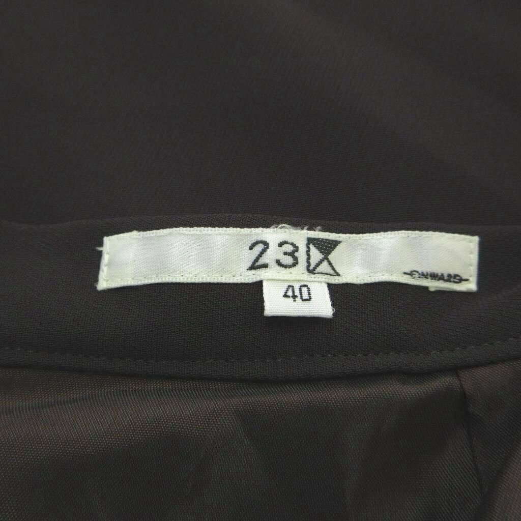 【中古】23区 オンワード樫山 タイトスカート ボトムス 40 茶 ブラウン 無地 ミディ丈 /YU ■ECA006 レディース 【ベクトル 古着】 260605 auc-vector-21005308 ブランド古着の買取販売ベクトル サンプル画像3