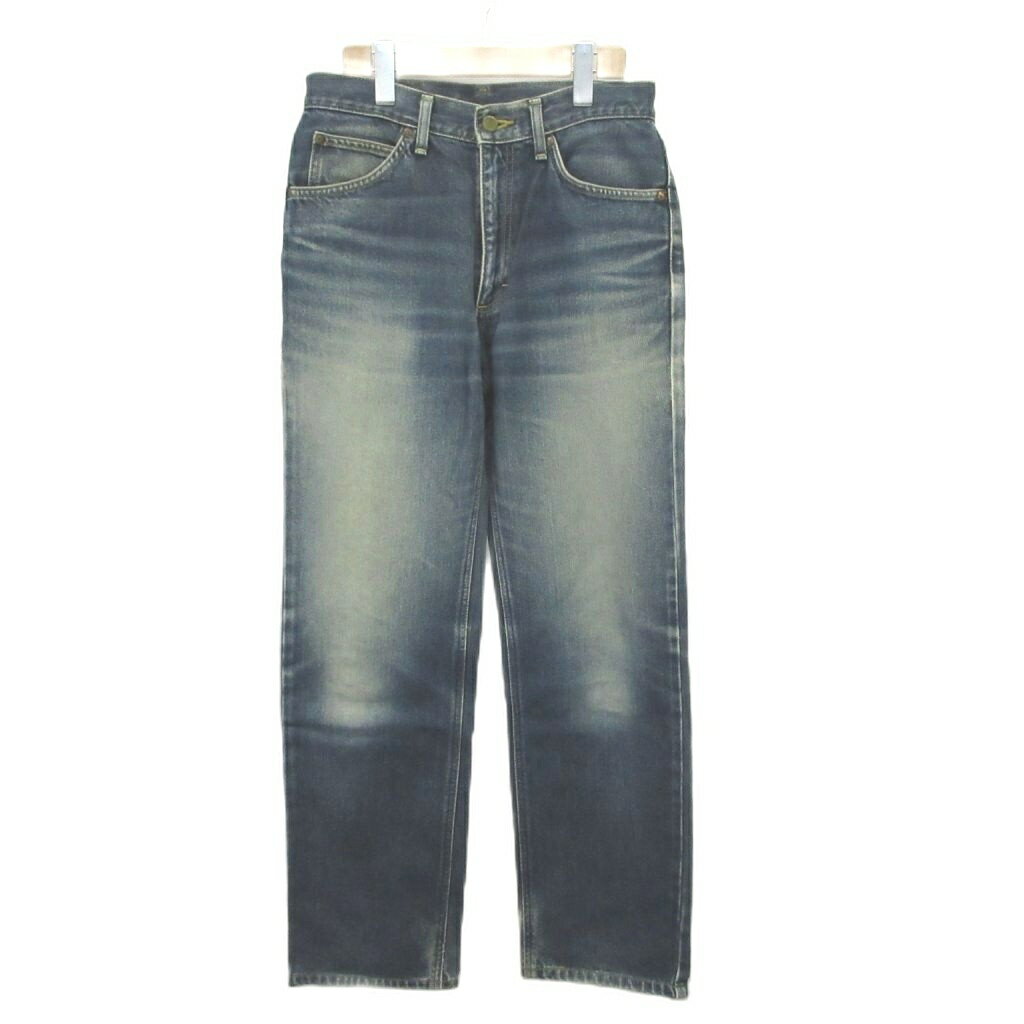 [Used] Lee Straight Denim Jeans, Size 30, Blue Indigo Blue, Solid Color /YU ■ECA006 Men's [Vector Used Clothing] 260610