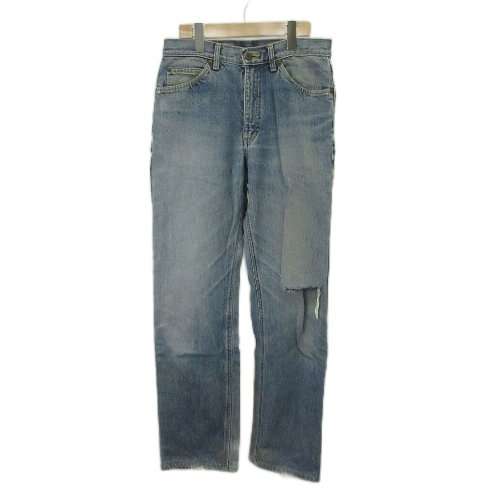 [Used] Lee Denim Pants Jeans Size 31 Indigo Distressed /SH ■ECA006 Men's [Vector Used Clothing] 260610
