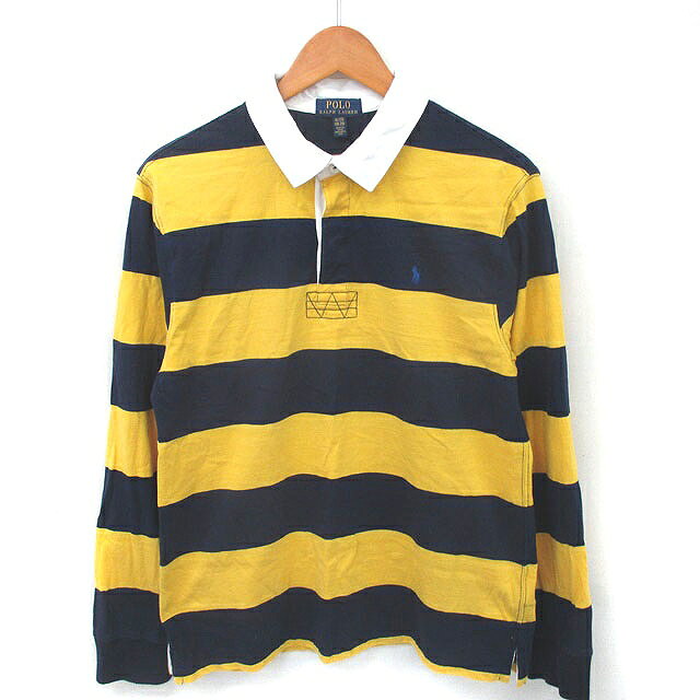 【中古】ポロ ラルフローレン POLO RALPH LAUREN 国内正規品 子供服 ラガーシャツ ポロシャツ ボーダー 長袖 XL/TG 18-20 イエロー ネイビー 黄 紺 /TT ■ECA006 メンズ 【ベクトル 古着】 260613ブランドポロ ラルフローレン POLO RALPH LAUREN表記サイズXL/TG 18-20 実寸サイズ肩幅：44cm　身幅：49cm　着丈：67cm　袖丈：63cm　　素材綿色イエロー ネイビー状態首元薄い茶色の汚れ、全体若干の毛羽立ちがありますが、その他に目立ったダメージはなく、問題なくご使用いただける商品です。 ※あくまでも中古品ですので掲載写真や記載内容をご確認いただき、ご理解の上ご購入ください。備考代理店ラルフローレン株式会社商品のお問い合わせの回答を休止しております。＊各商品ページの商品詳細等をご確認の上ご購入ください。【中古】ポロ ラルフローレン POLO RALPH LAUREN 国内正規品 子供服 ラガーシャツ ポロシャツ ボーダー 長袖 XL/TG 18-20 イエロー ネイビー 黄 紺 /TT ■ECA006 メンズ 【ベクトル 古着】 260613状態ランク　”AB”詳細については、下記および「状態ランクについて」ページをご覧ください。未使用・新品の商品ほぼ新品同様の商品使用感が少なく、かなり状態の良い商品使用感はあるが、傷や汚れの少ない商品使用感の他、傷や汚れが見られる商品かなり大きな傷みがある難あり商品※S〜CランクはUSED品となりますので、使用感をご理解の上でご入札下さい。状態ランクについてinformationブランドポロ ラルフローレン POLO RALPH LAUREN表記サイズXL/TG 18-20 実寸サイズ肩幅：44cm　身幅：49cm　着丈：67cm　袖丈：63cm　　素材綿色イエロー ネイビー状態首元薄い茶色の汚れ、全体若干の毛羽立ちがありますが、その他に目立ったダメージはなく、問題なくご使用いただける商品です。 ※あくまでも中古品ですので掲載写真や記載内容をご確認いただき、ご理解の上ご購入ください。備考代理店ラルフローレン株式会社商品のお問い合わせの回答を休止しております。＊各商品ページの商品詳細等をご確認の上ご購入ください。本商品は一点物です他サイトや店舗にて販売している商品です。多少のお時間差にて欠品になることもございます。予めご了承頂ますようお願い致します。ベクトル・サイズガイドはこちらこの商品と同じブランドの商品を見る